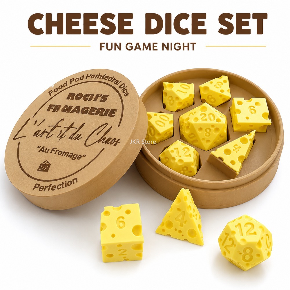 Board Game Organization - Onregelmatige Kaas Dobbelstenen Doos Ornament Creatieve