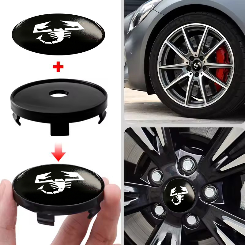 Cooperative Card Game - Abarth autostyling logo wielnaafdoppen sticker velgdop