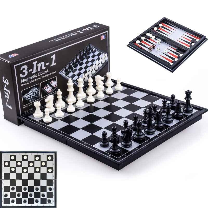 Board Game Ludo - Opvouwbaar magnetisch schaakspel 25 cm dammen