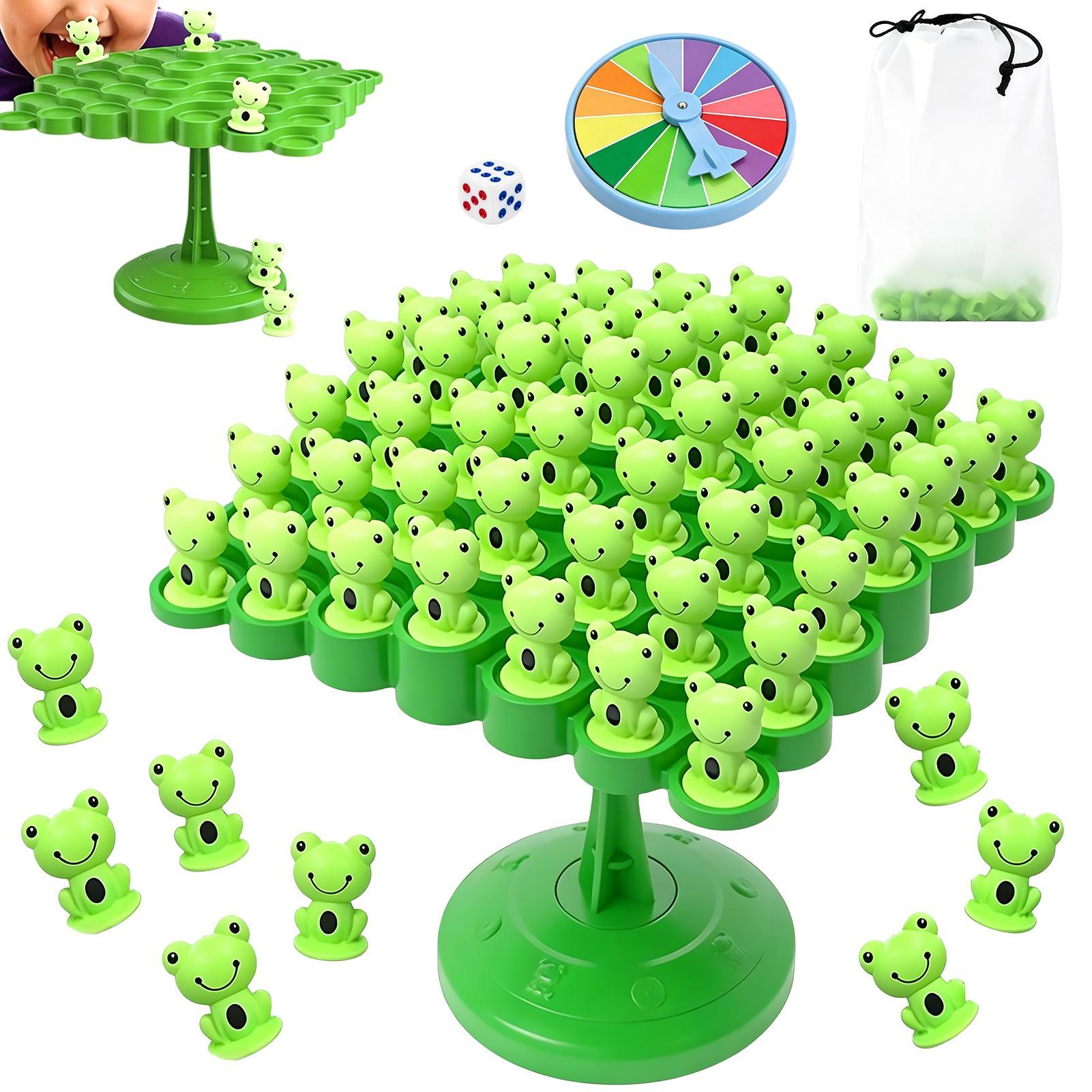 Board Game Fun - Kinderen Kikker Balans Boom Bordspel, 2-Speler