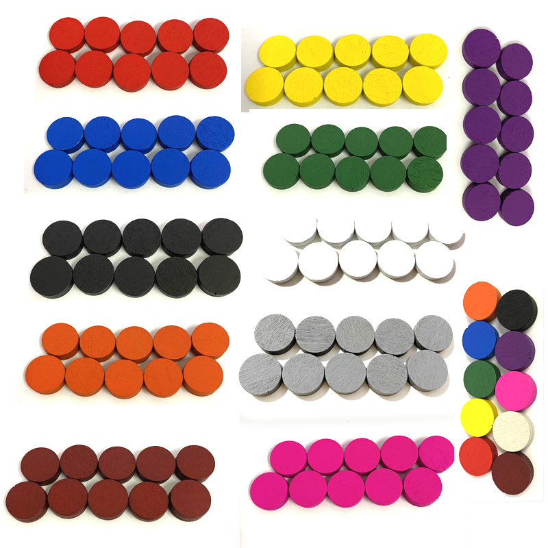Board Game Impostor - 100 stuks Diameter 15*5 MM Houten