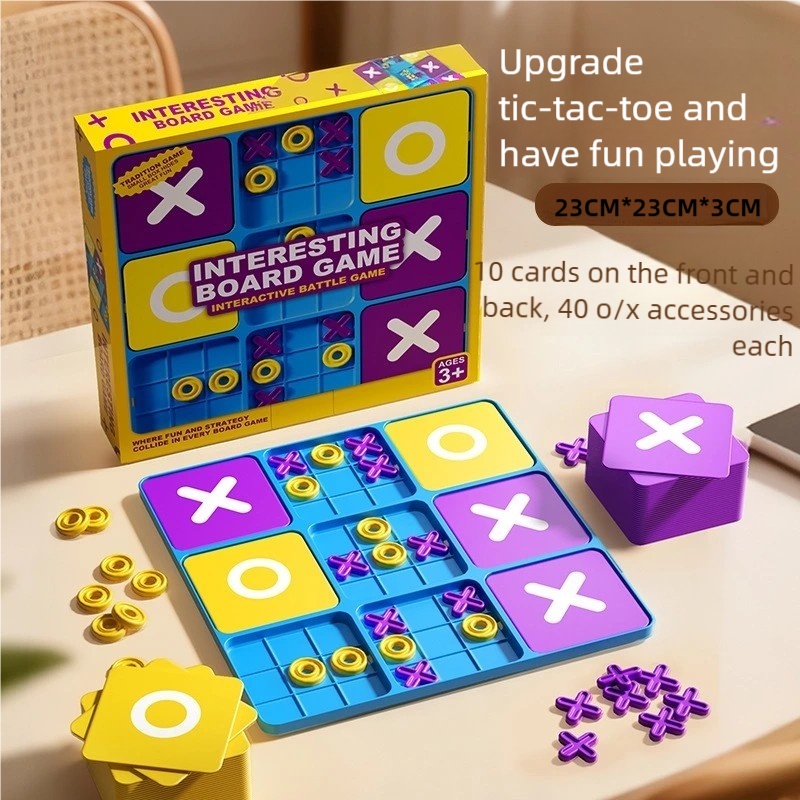 Board Game Arena - Een negen-vierkantig Xo Tic-Tac-Toe bordspel geschikt