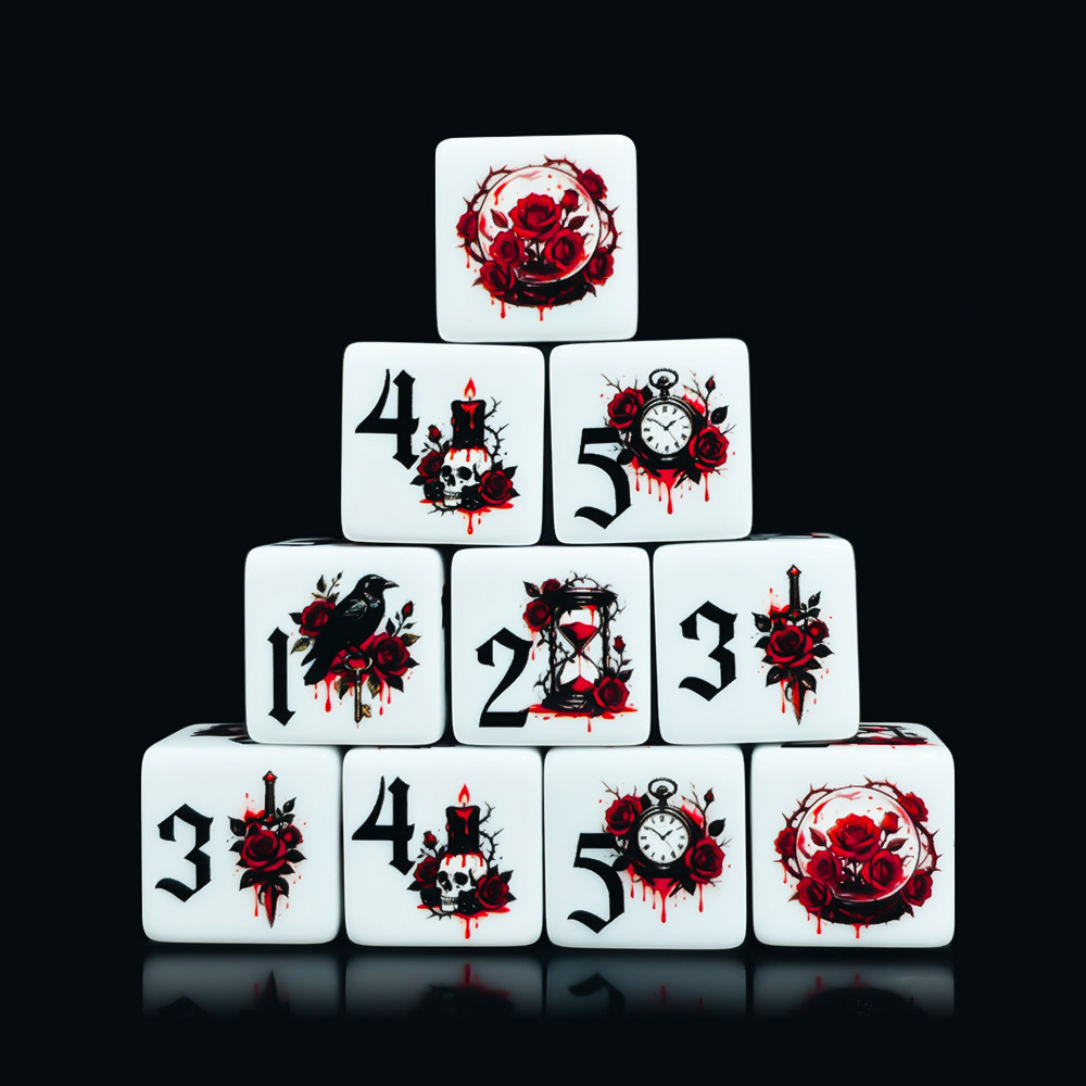 12 stuks Gothic Rose 16MM bedr - Board Game Arena recensie en prijs