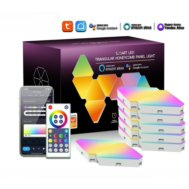 Tuya WiFi RGB Driehoekige Quan - Board Game Room recensie en prijs
