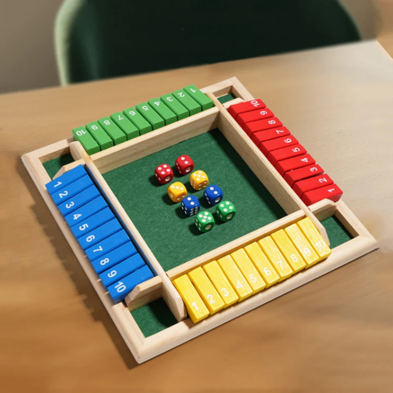 Houten rekenkundige dobbelsten - Board Game Jenga recensie en prijs