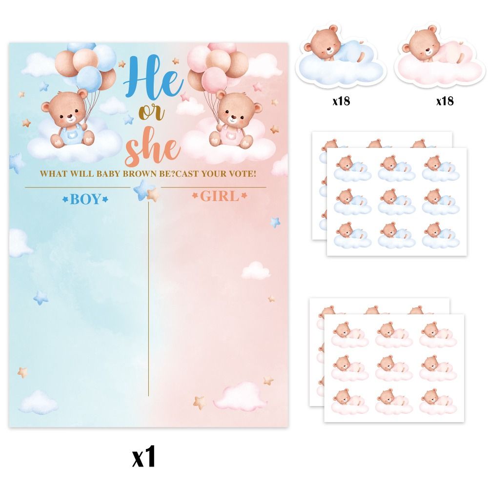 Met stickers Geslacht onthuld  - Board Game Impostor recensie en prijs