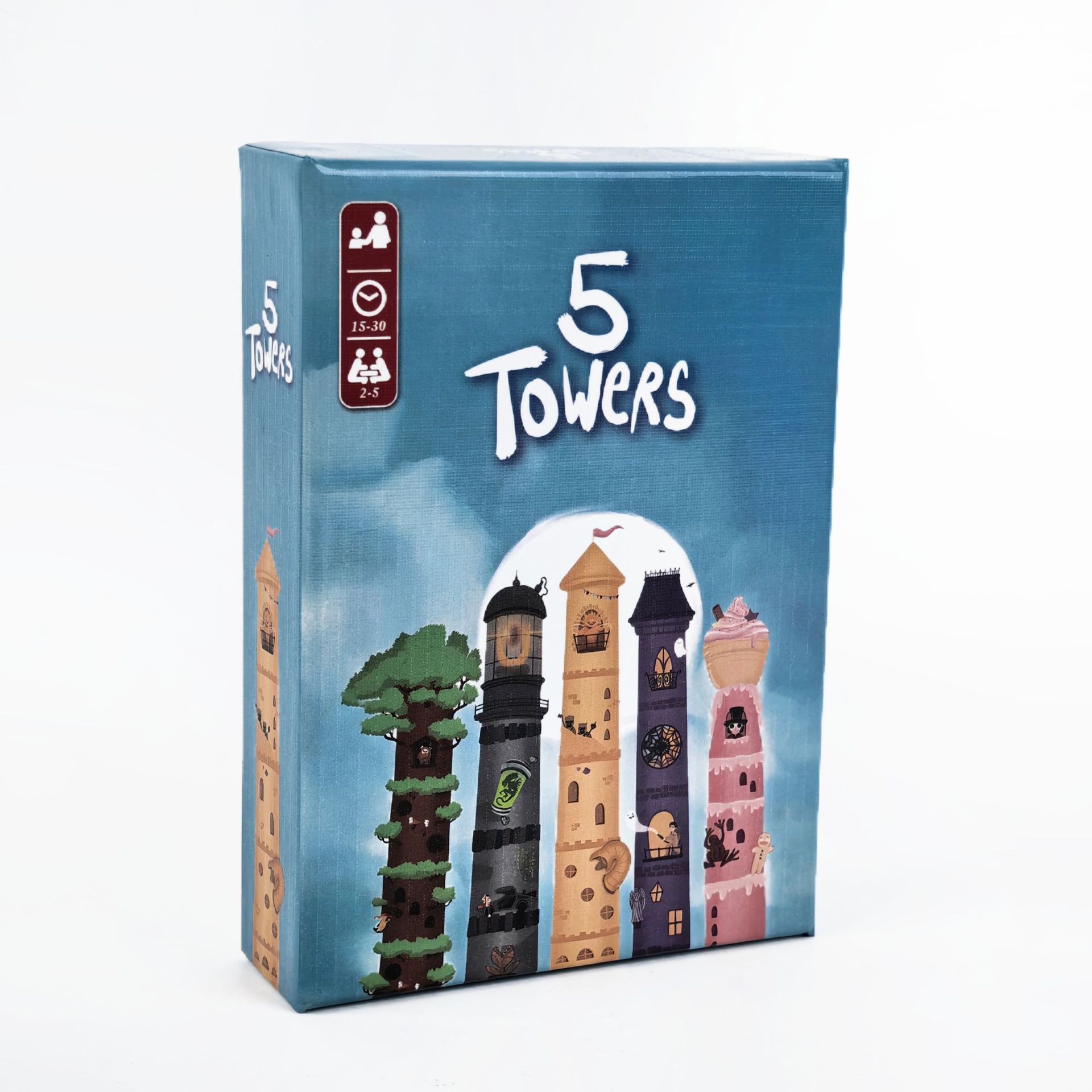 5 Towers Strategie Stapeltoren - Board Game For 5 Players recensie en prijs