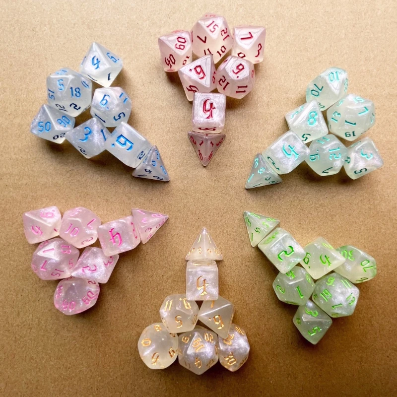7-delige set nieuwe glitter go - Board Game Font recensie en prijs