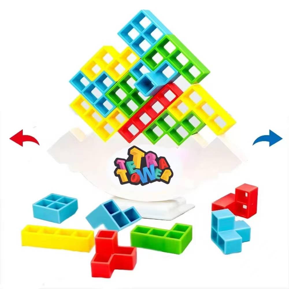 Tetris Tower Balancing Stapels - Board Game Saboteur recensie en prijs