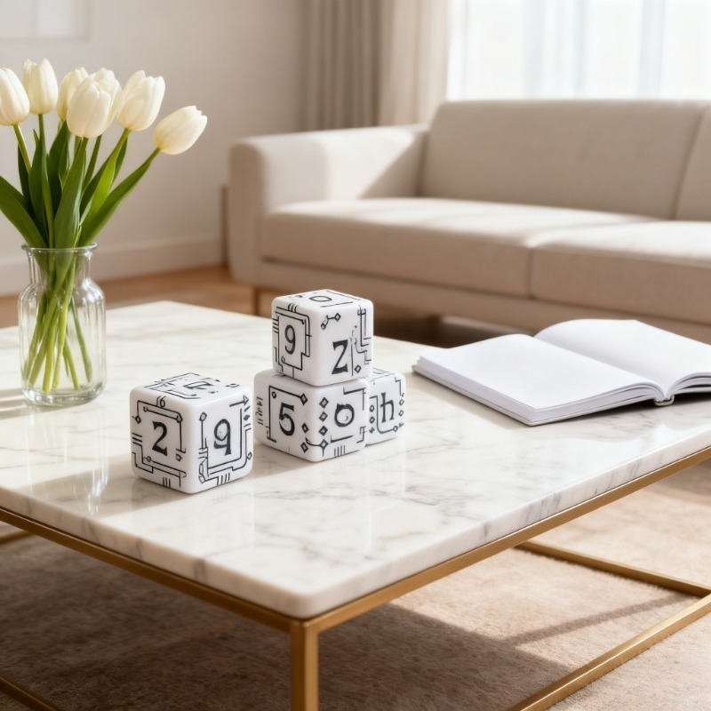D6 Mechanische Stijl Polyhedra - Board Game Font recensie en prijs