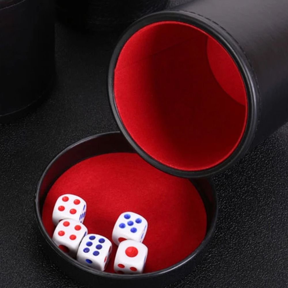 Groen Rood Lederen Dobbelstene - Board Game Yahtzee recensie en prijs