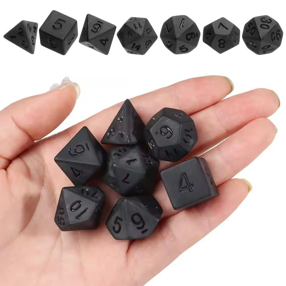 7-delige set nieuwe zwarte dob - Board Game Font recensie en prijs
