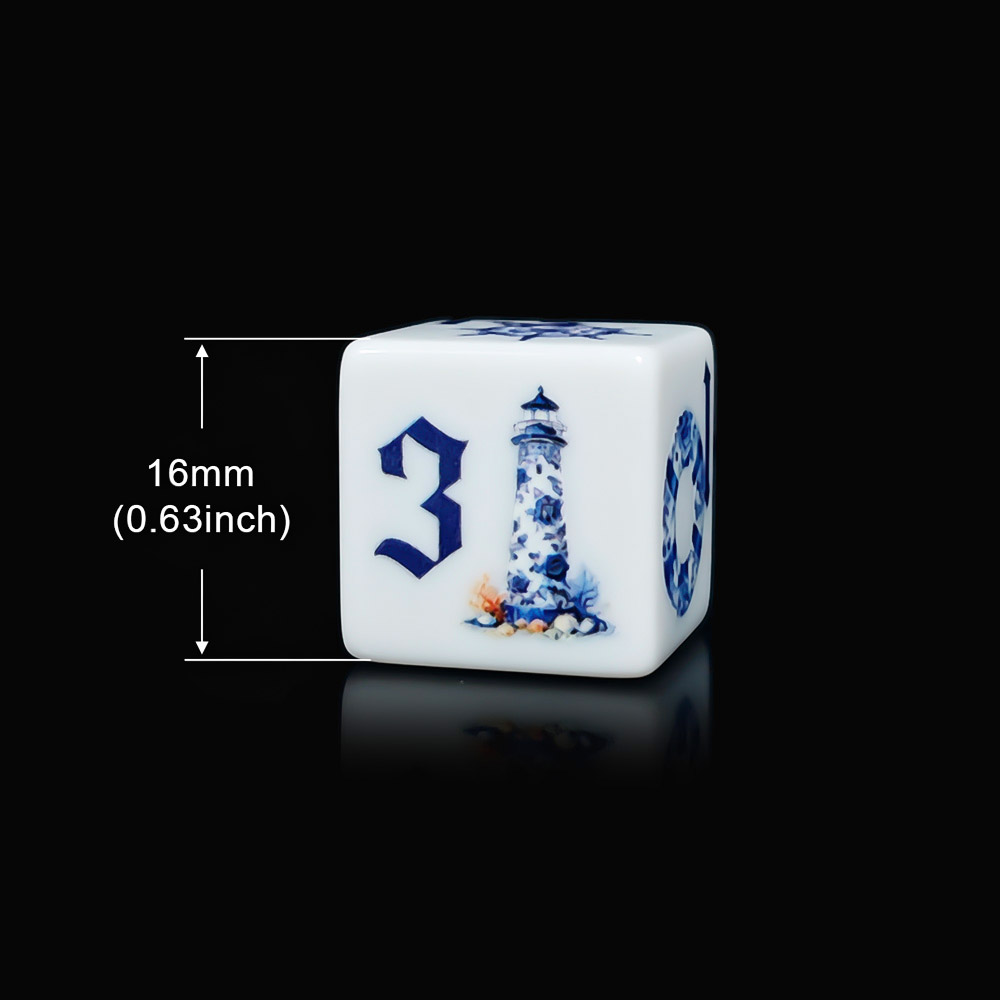 12 stuks blauwe nautische 16MM - Board Game Arena recensie en prijs