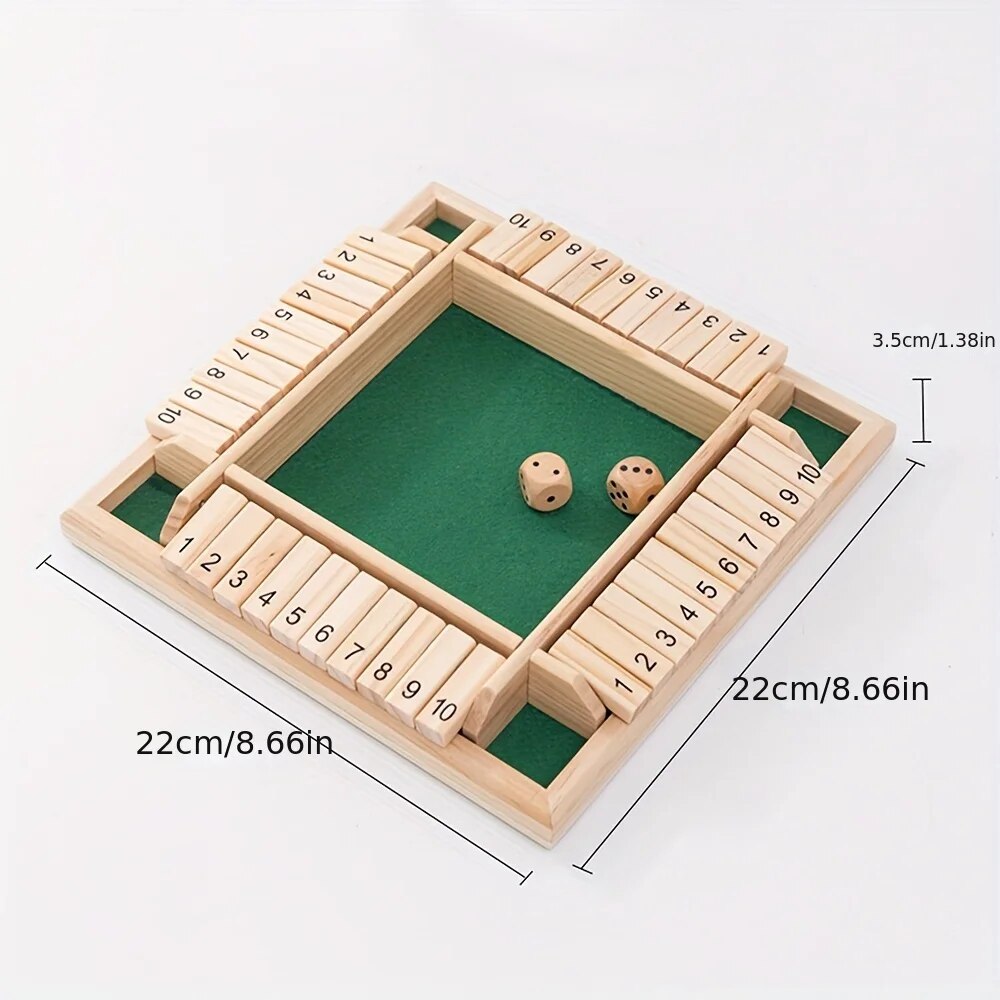 Houten dobbelstenen bordspel S - Board Game Organization recensie en prijs